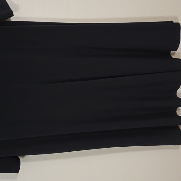 Roaman's Classic Black 3/4 Sleeve Midi Dress Size 2X 26/28 - Picture 4 of 7